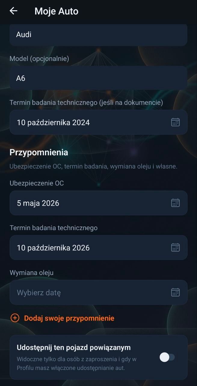 Zrzut: Moje auto lub przypomnienia o aucie